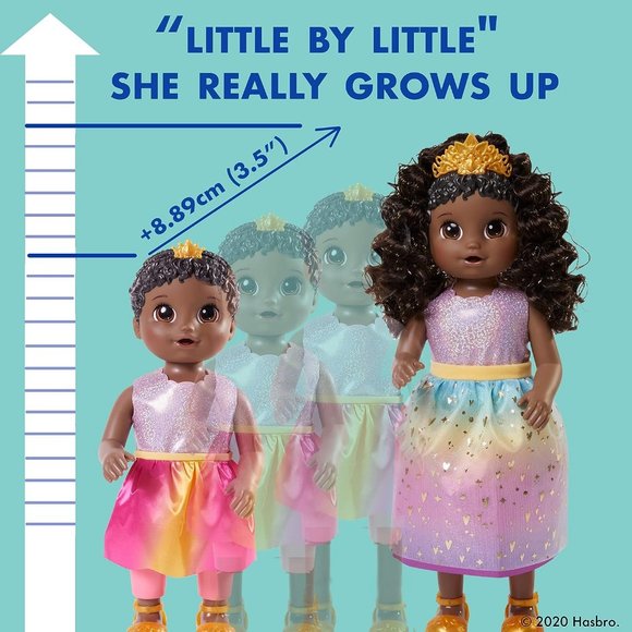 NEW Baby Alive Princess Ellie Grows Up Black Hair Doll 18" African American - Picture 4 of 16